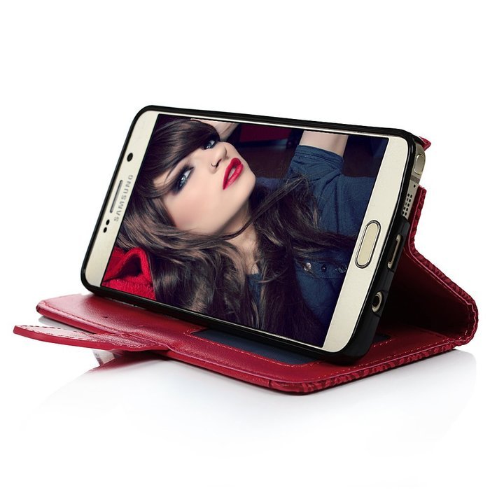 Note 5 Case,Samsung Galaxy Note 5 Case - Wallet Slim Fit Folio Stand 3D Basso-relievo PU Leather Flip Case with... N14