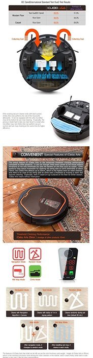iCLEBO Arte YCR-M05-20 Metallic Silver Intelligent Cleaning Robot Vacuum N6