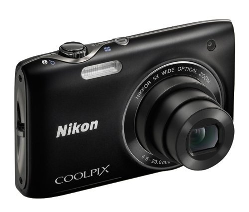 Nikon COOLPIX S3100 14 MP Digital Camera with 5x NIKKOR Wide-Angle Optical Zoom Lens and 2.7-Inch LCD - Black N10