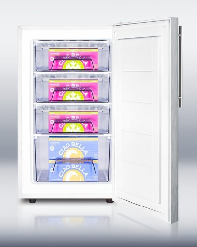 Summit FS407LXSSHV 20" Medically Approved Compact Refrigerator with 2.8 cu. ft. Capacity Pull Out Drawers Manual... N4
