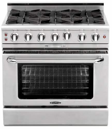 Capital MCOR366N Capital 36 Gas-Convec 6 Burner Range