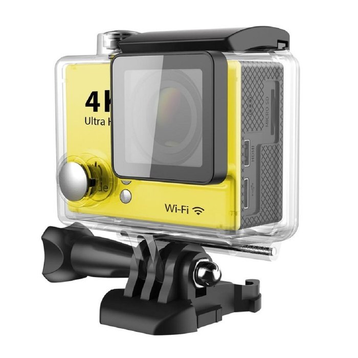 Sport Camera, TONSEE H2 Super Slim Ultra HD 4K Video Sport Camera 170 Degrees Wide Angle, Yellow N3