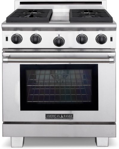 American Range ARROB430N Performer Series 30 Open Burner All Gas Range - Stainless Steel
