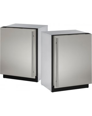 U-Line U3024RS00B Modular 3000 Series 24" Built In Compact Refrigerator with 4.9 cu.ft. Capacity, (Stainless Steel)