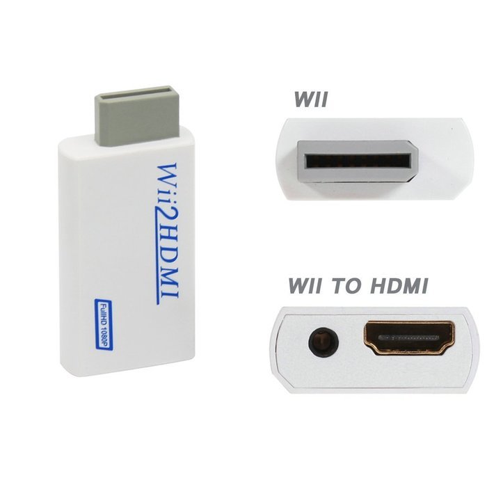 COOLEAD New Wii To HDMI Upscaling Converter Adapter with 3.5mm Audio Output