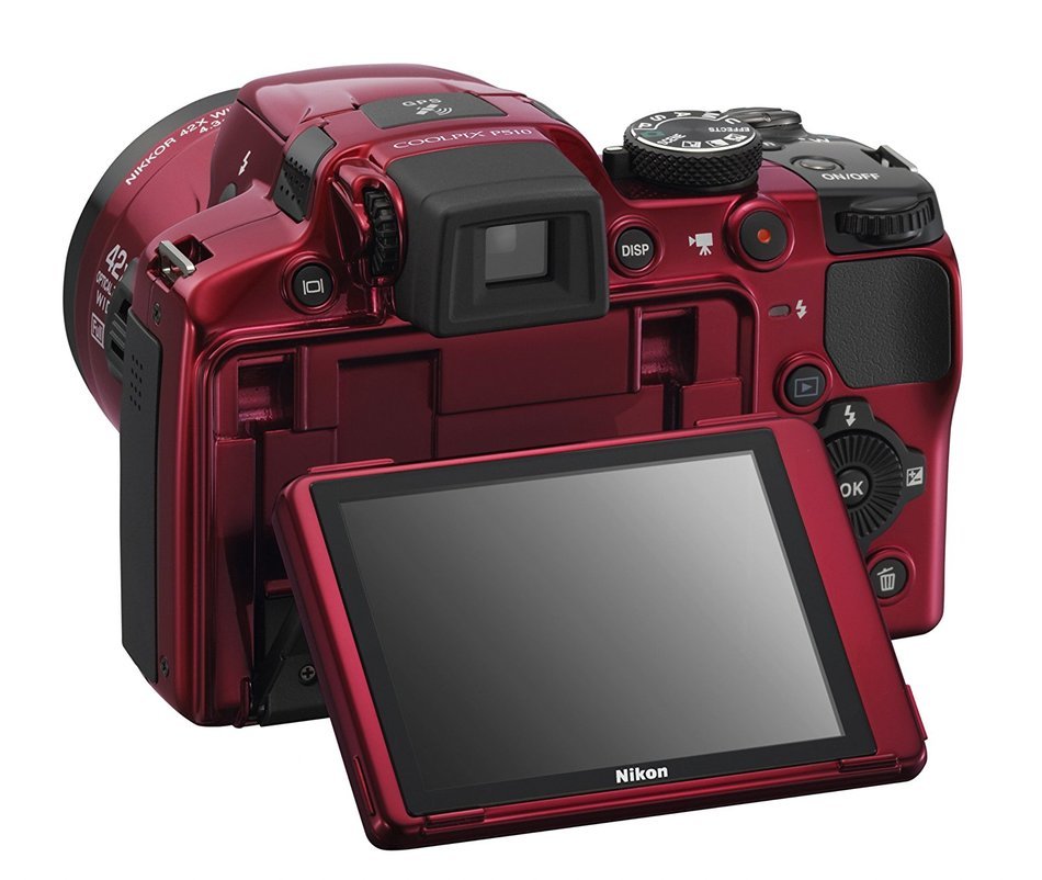 Nikon COOLPIX P510 16.1 MP CMOS Digital Camera with 42x Zoom NIKKOR ED Glass Lens and GPS Record Location (Black... N6
