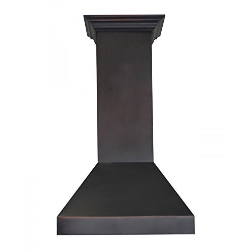 ZLINE 36 in. 760 CFM Wall Mount Range Hood in Stainless Steel and Glass with Crown Molding
