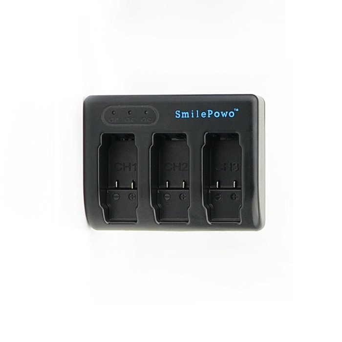 SmilePowo Rapid 3-Channel Charger for Gopro Hero 5 AHDBT-501 Travel Charger N10