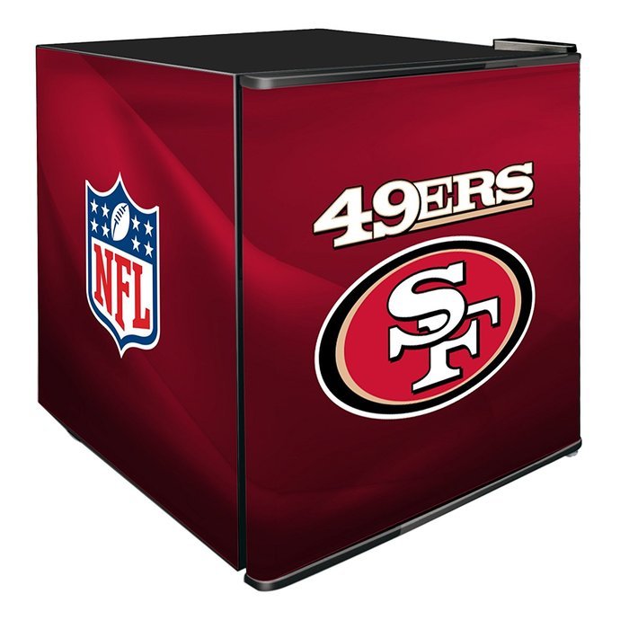 San Francisco 49ers NFL Solid Door Refrigerated Beverage Center 1.8 cu ft