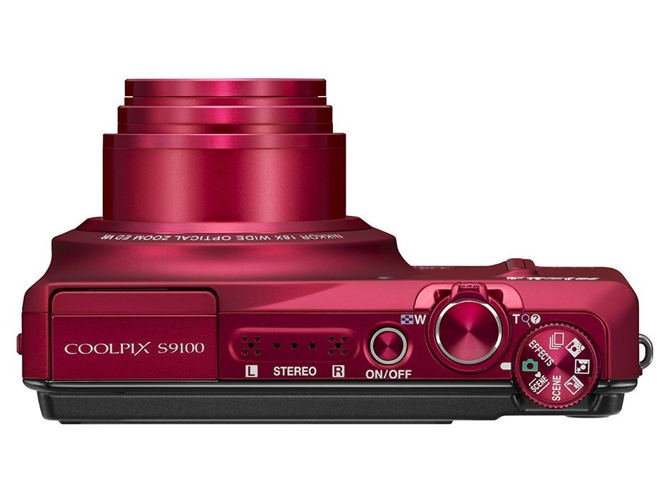 NikonDigital CameraCOOLPIX S9100 Red S9100RD N3