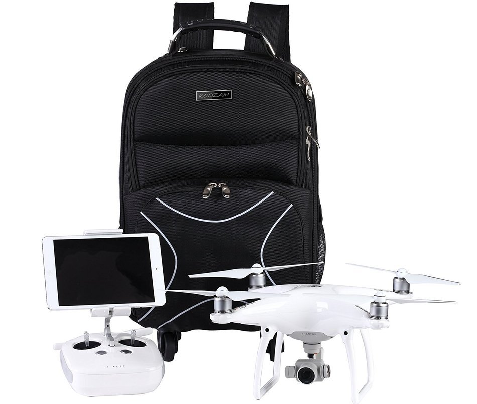 DJI Phantom 4 Backpack, also Fits Phantom 3 Model Quadcopter Drones, ULTRA HIGH END, Water Resistant, Fits Accessories... N13