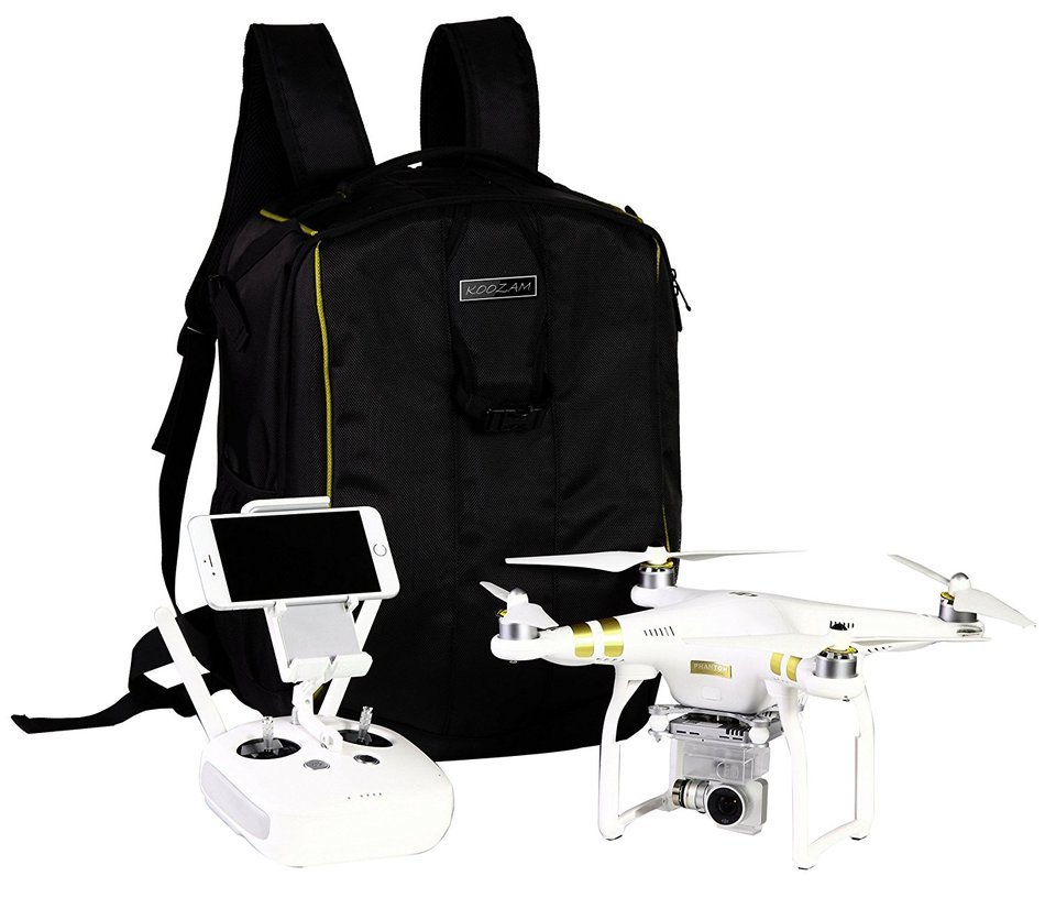 DJI Phantom 4 Backpack, also Fits Phantom 3 Model Quadcopter Drones, ULTRA HIGH END, Water Resistant, Fits Accessories... N17