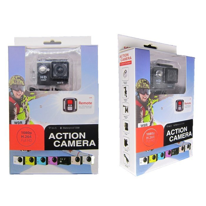 Unitesoul SPV-6 WiFi 1080P HD Waterproof 12MP Sports Camera Kit with 2.4G Remote Controller 10 meters distance... N6