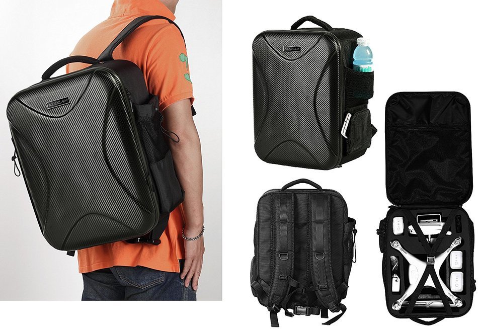 DJI Phantom 4 Backpack, also Fits Phantom 3 Model Quadcopter Drones, ULTRA HIGH END, Water Resistant, Fits Accessories... N19