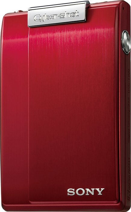 Sony Cybershot DSC-T100 8MP Digital Camera with 5x Optical Zoom and Super Steady Shot (Red) N12