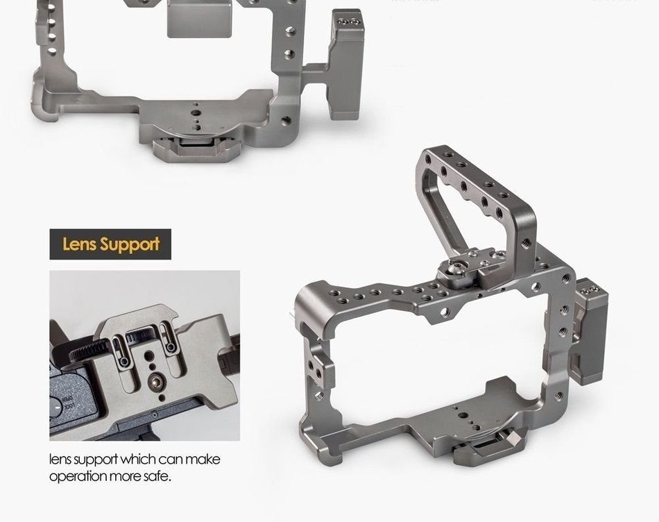 NEW Motionnine Panasonic Gh3 Gh4 Cage + Rodriser Set Perfect Formfit Aluminum N2