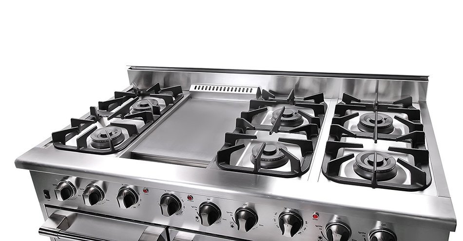 NXR DRGB4801 Professional Style Gas Range, 48", Stainless Steel