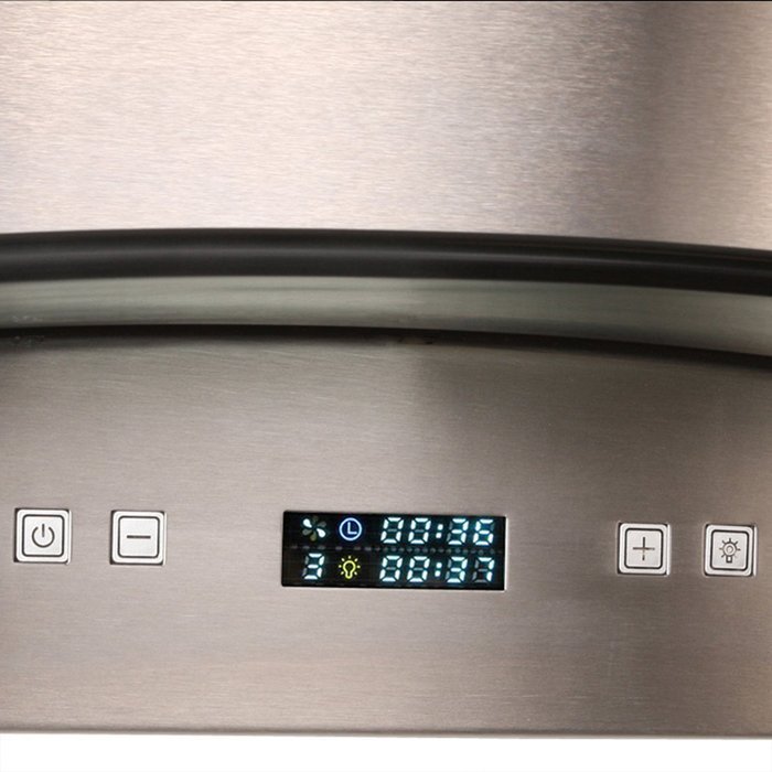 CAVALIERE 36" Island Mounted Stainless Steel / Glass Kitchen Range Hood 900 CFM SV218D-I36