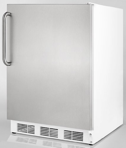 Summit Stainless Steel Full Refrigerator Freestanding Refrigerator CT66JSSTB