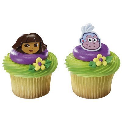 Dora the Explorer and Boots Cupcake Rings - 24 pcs by DecoPac N2