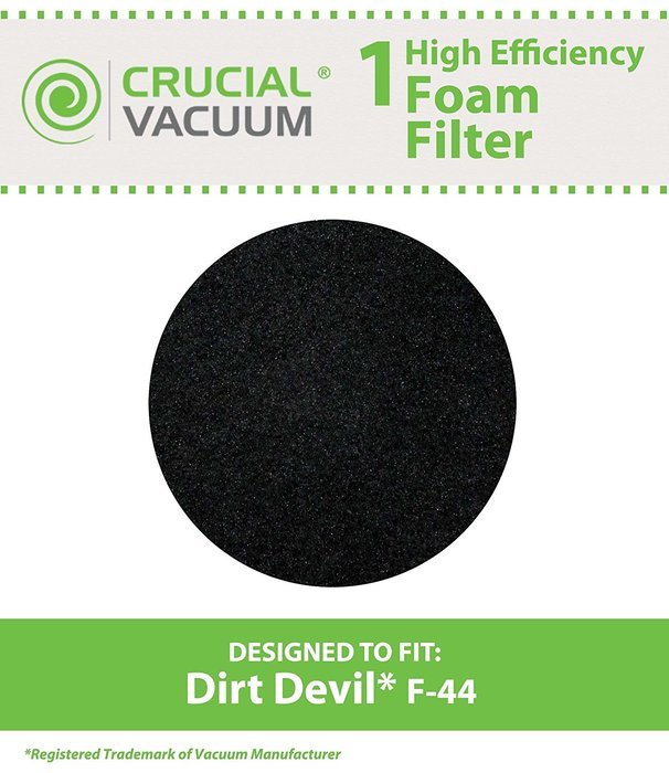 1 Dirt Devil F44 Foam Filter, Fits Inside Dirt Devil Part #304019001 (3-04019-001), Designed and Engineered by...