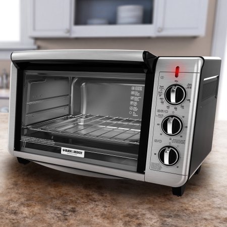 Black & Decker Dining In Countertop Convection Oven /Model:TO3210SSD/Color: Black