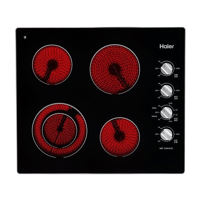 24" Electric Cooktop with 4 Burners