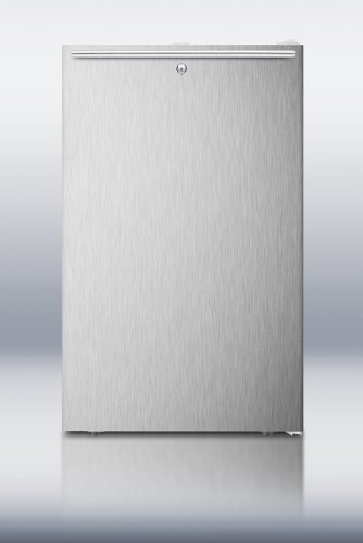 Summit FF511LBISSHH 20" 4.1 cu. ft. Capacity Built-in Capable Undercounter Compact Refrigerator with Horizontal... N4
