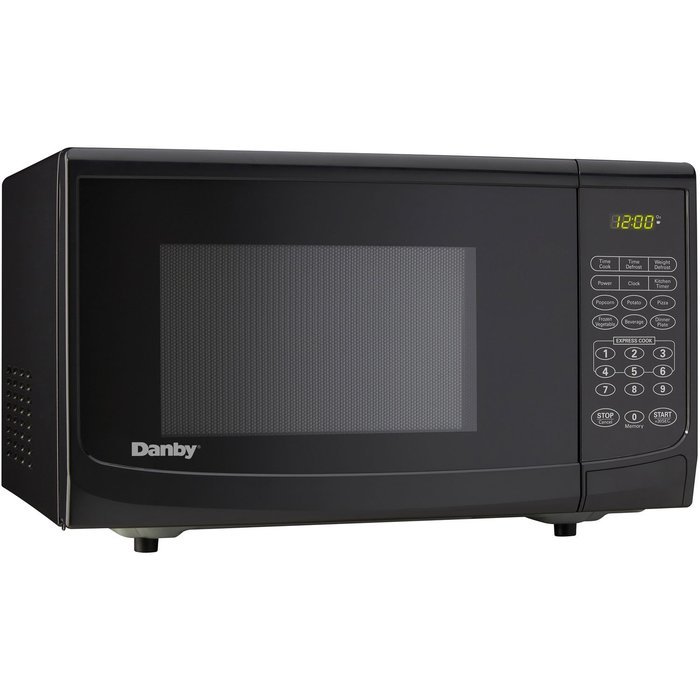 Danby Designer 0.7 cu.ft. Countertop Microwave, Black/Stainless Steel N9