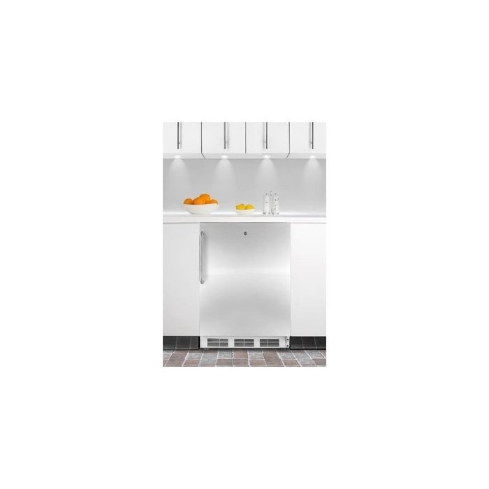 Summit AL750LCSS 24" Compact ADA Compliant All-Refrigerator with 5.5 cu. ft. Capacity Adjustable Shelves Automatic... N2