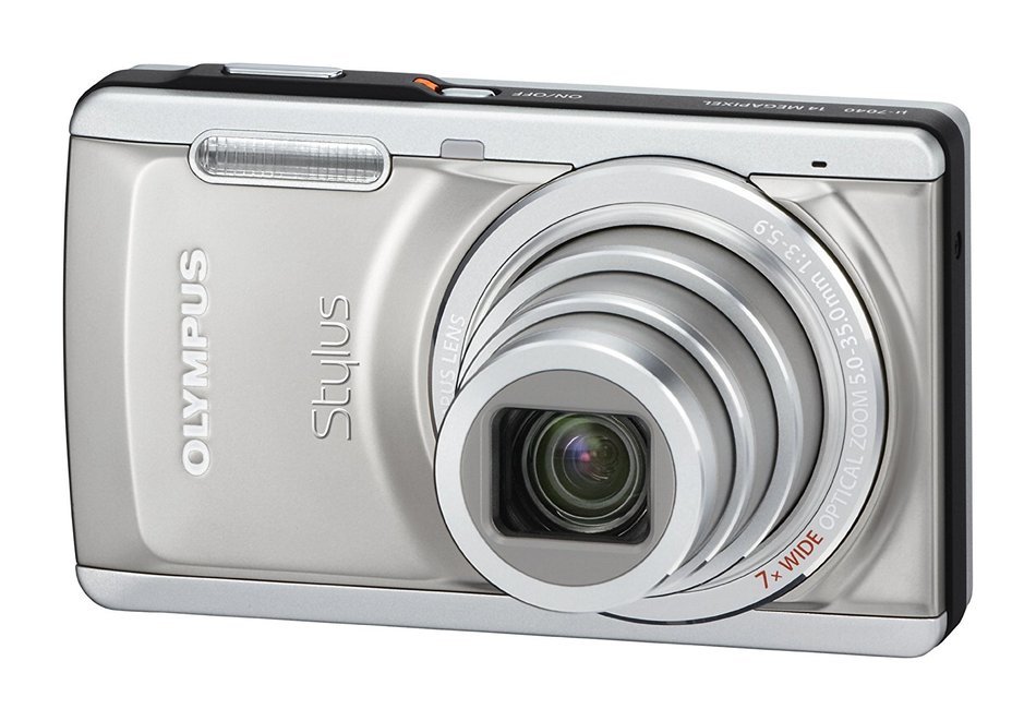 Olympus Stylus 7040 14 MP Digital Camera with 7x Wide Angle Dual Image Stabilized Zoom and 3.0 inch LCD (Pink)... N5