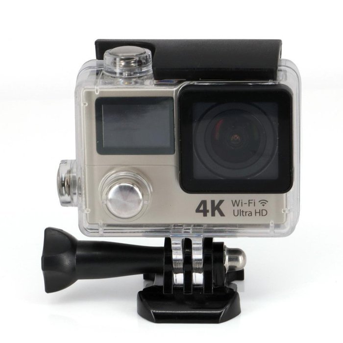 Womail WIFI Sports Camera Ultra HD 4K Dual Screen 2inch LCD Video With Remote Control Gold N2