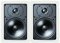 Definitive Technology UIW65 Rectangular In-Wall Speakers (Pair, White)