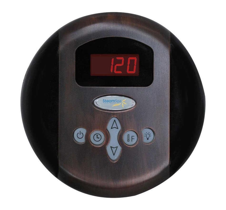 Steam Spa IN900OB-A Indulgence 9 KW Quick Start Acu-Steam Bath Generator Package with Built-In Auto Drain, Oil... N5
