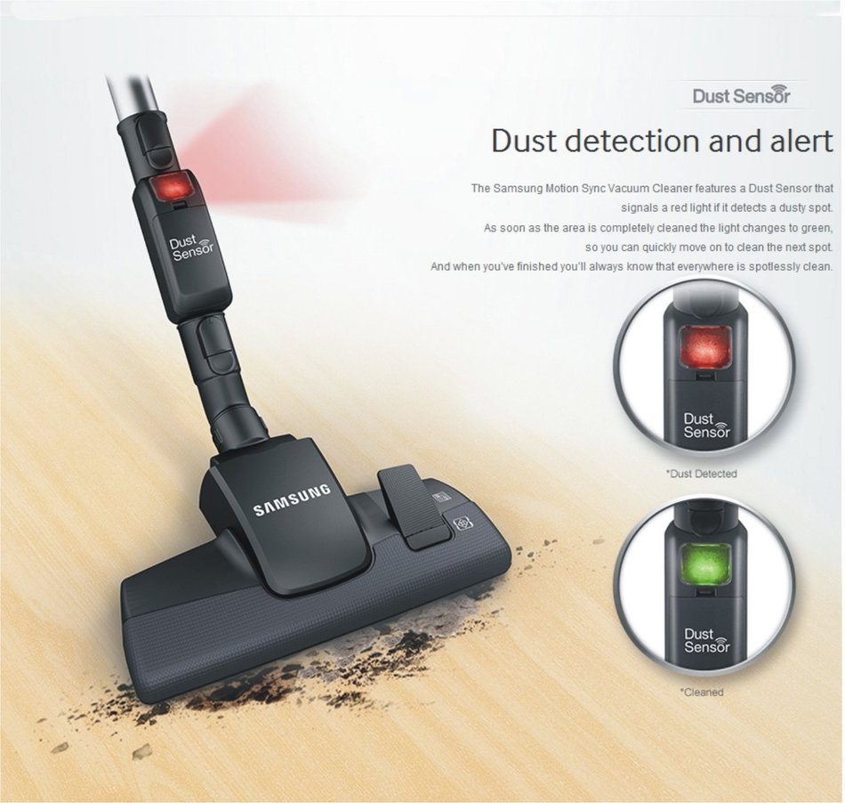 Samsung Bagless Vacuum Cleaner VC77F80LNCC/800W/Motion Sync/Dust Sensor/220V N2