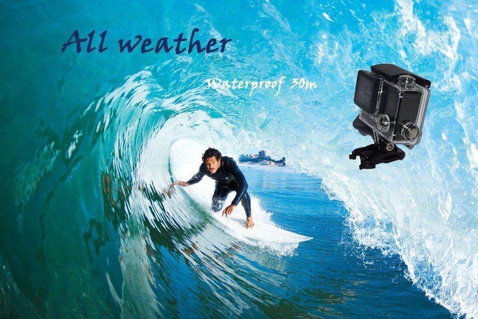 Panoera Z20 2.0inch Dual Screen WIFI 4K Waterproof Sports Action Camera with Li-ion Rechargeable and FREE Waterproof... N2