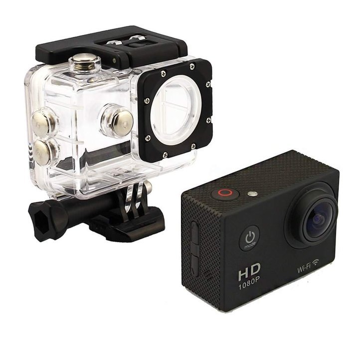 Dealstock 12MP WiFi HD 1080P Car Bike Helmet Surf Water Sports Action Waterproof DV Cam Camera N2