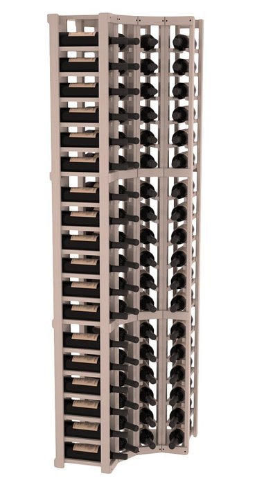 Wine Racks America Ponderosa Pine 4 Column Wine Cellar Corner Kit. 13 Stains to Choose From! N11