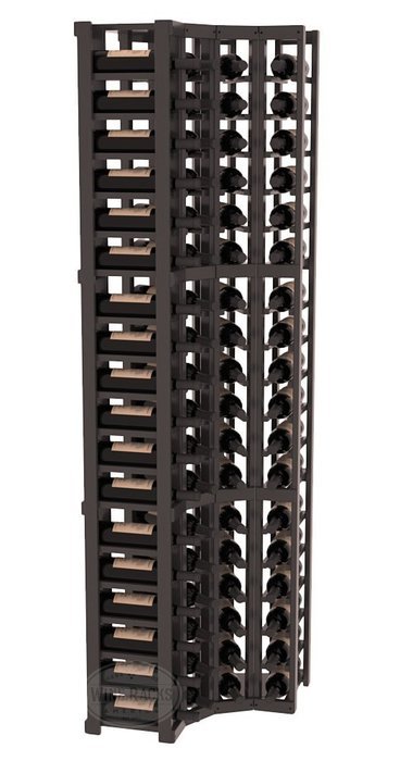 Wine Racks America Ponderosa Pine 4 Column Wine Cellar Corner Kit. 13 Stains to Choose From! N13