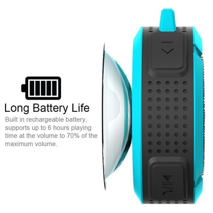 OUTDOOR Waterproof Bluetooth Speaker Shockproof, Built-in Control Buttons, Speakerphone, Powerful Suction Cup/... N11