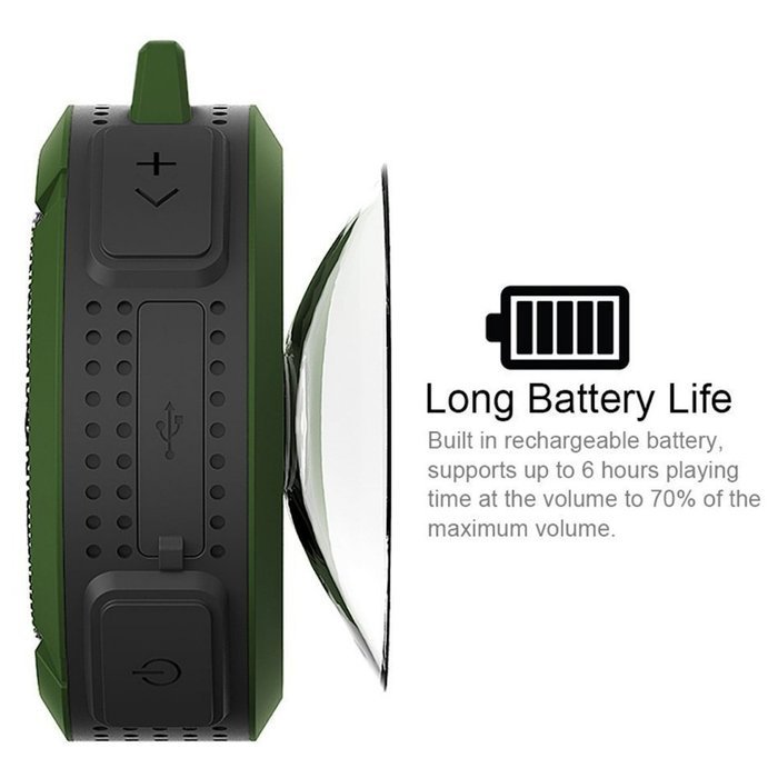 OUTDOOR Waterproof Bluetooth Speaker Shockproof, Built-in Control Buttons, Speakerphone, Powerful Suction Cup/... N12