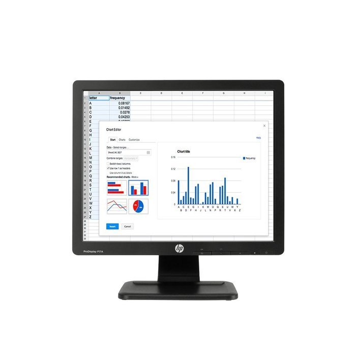 Privacyview PVH11710 17-Inch LED Monitor Integrated 3M Privacy Filter- 5:4 Aspect Ratio HP... N4
