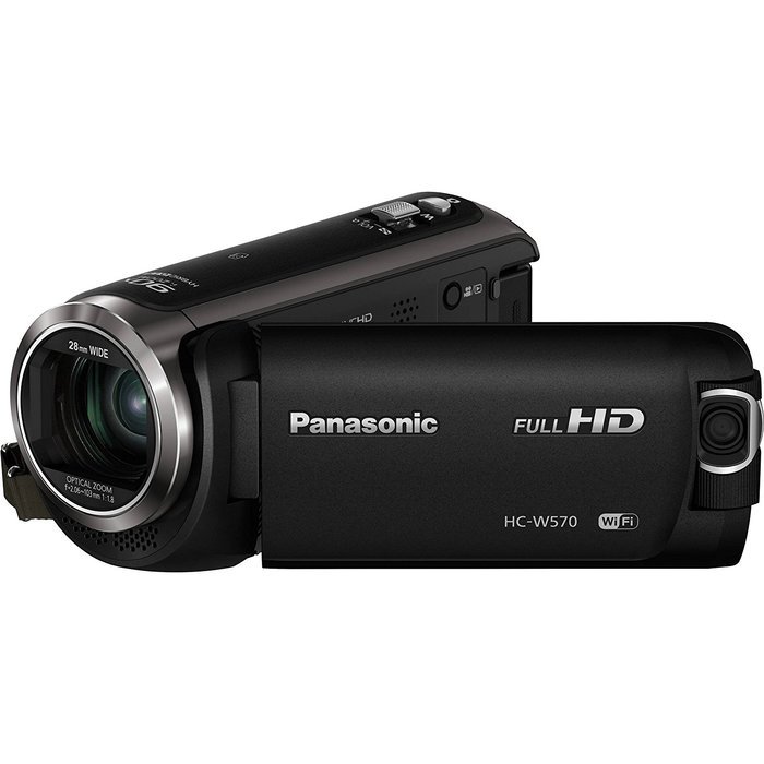 Panasonic HC-W570 HD Camcorder Bundle Includes Full Size Tripod + Deluxe Camcorder Case + Microfiber Cleaning... N8