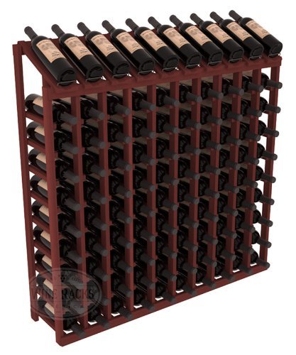 Wine Racks America&reg; Redwood 10 Column 10 Row Display Top Kit. 13 Stains to Choose From! N14