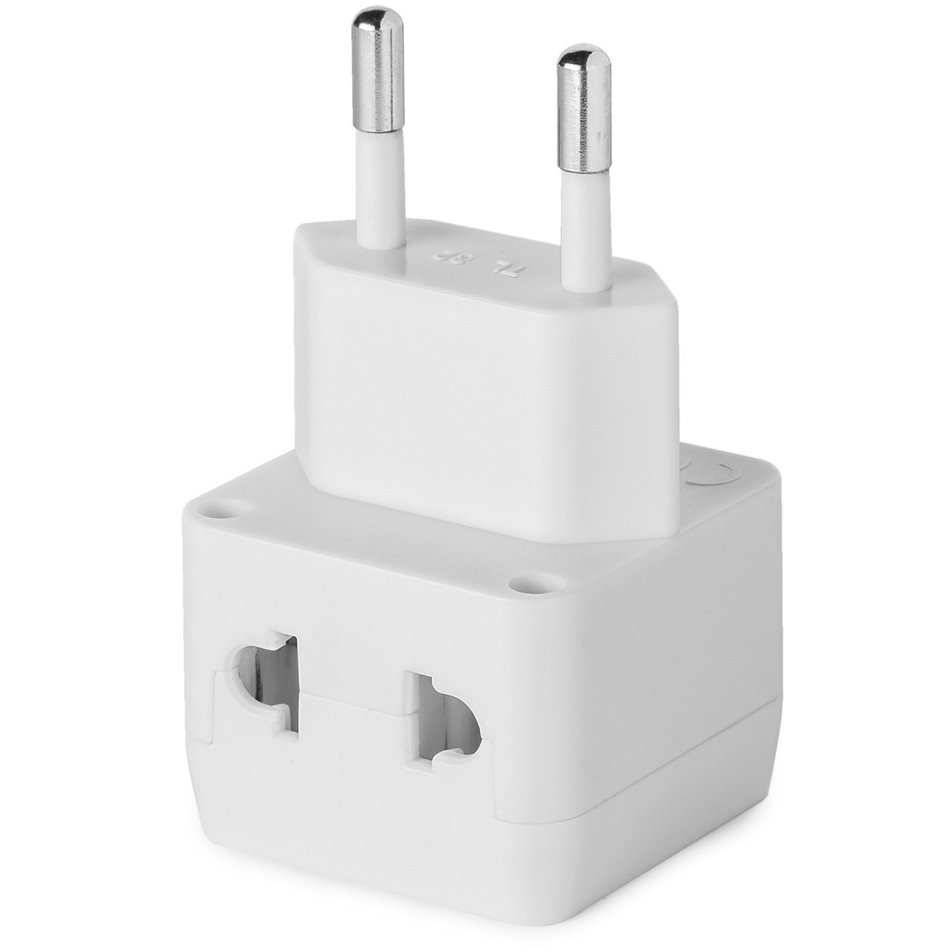 Yubi Power 2 in 1 Universal Travel Adapter with 2 Universal Outlets ...