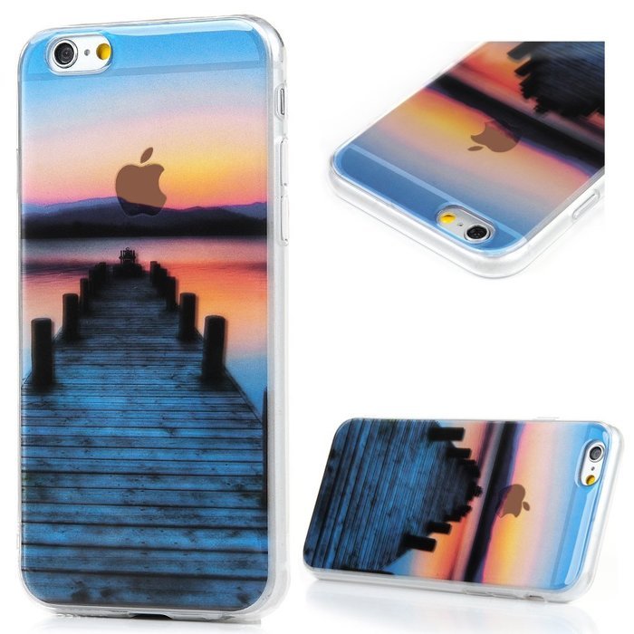 Badalink iPhone 6S Case,iPhone 6 Case (4.7") Soft TPU Shockproof Rubber Skin Gel Fancy Scenery Series Bumper Slim... N31