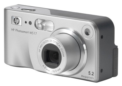 HP Photosmart M517 5.2MP Digital Camera with 3x Optical Zoom (OLD MODEL)