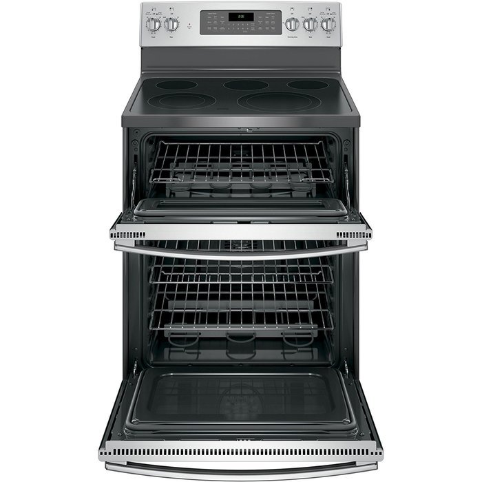 GE JB860SJSS 30" Stainless Steel Electric Smoothtop Double Oven Range - Convection N2