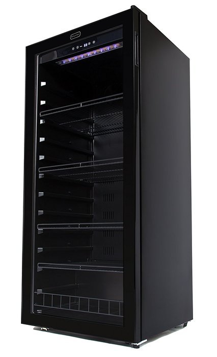 Whynter FWC-1201BB 120 Bottle Freestanding Wine Cabinet Refrigerator, Black N6