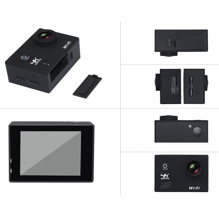 Andoer 2" LCD Screen Wifi Sports Action Camera 4X Zoom 170&deg;Wide-angle 4K 30fps 1080P 60fps 16MP Waterproof 30M... N7